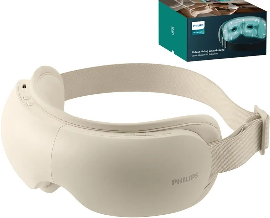 Philips Eye Massager with Heat, Eye Mask for Migraines with Music New/Sealed