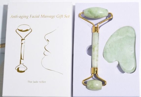 Premium JadeRoller and Gua Sha Gift Box-Facial Massager for Skin Care