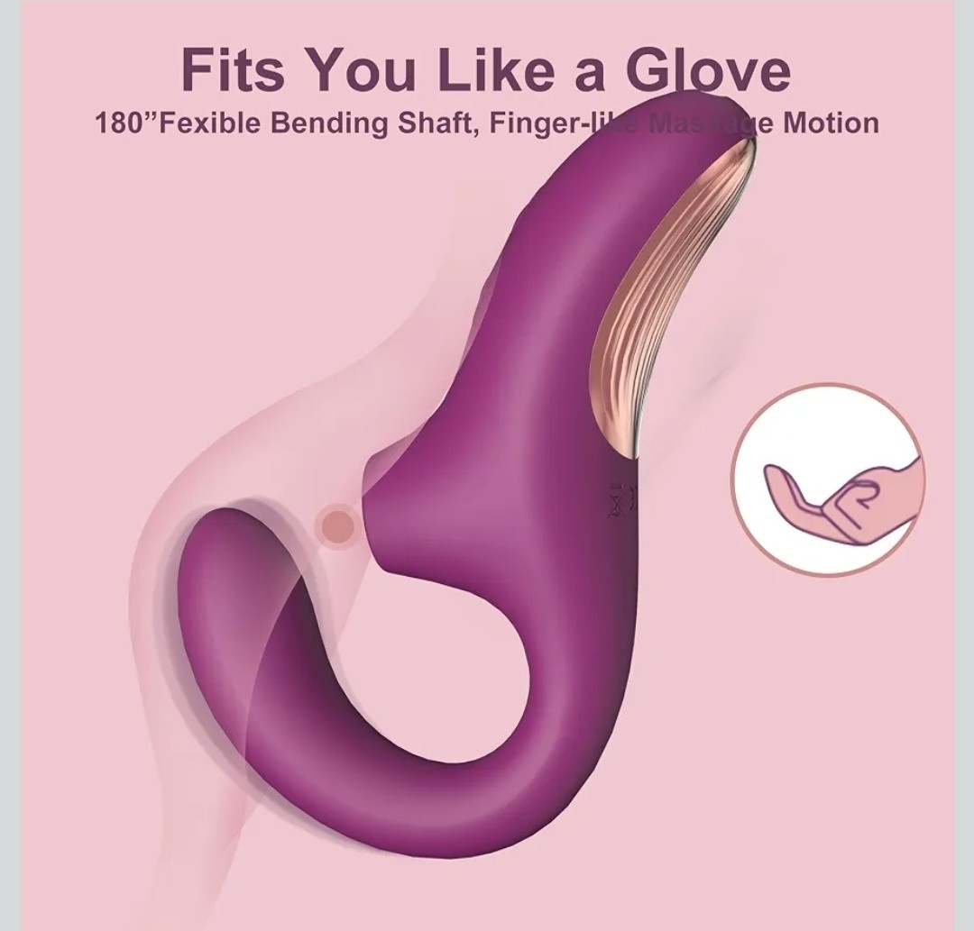 2-in-1 Personal Massager with Suction & Multi-Speed Vibration, Waterproof,…