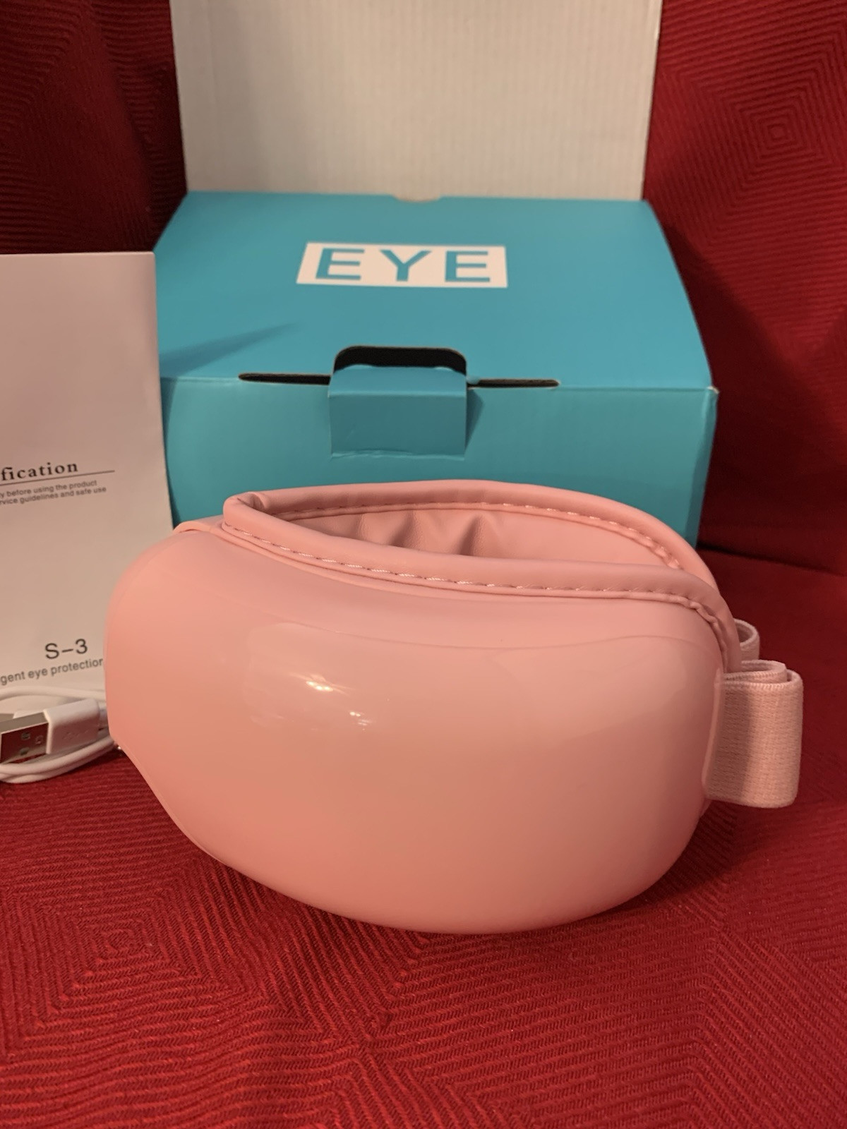 Foldable Smart Eye Massager Heat & Vibration Rechargeable Eye Care Stress Relief