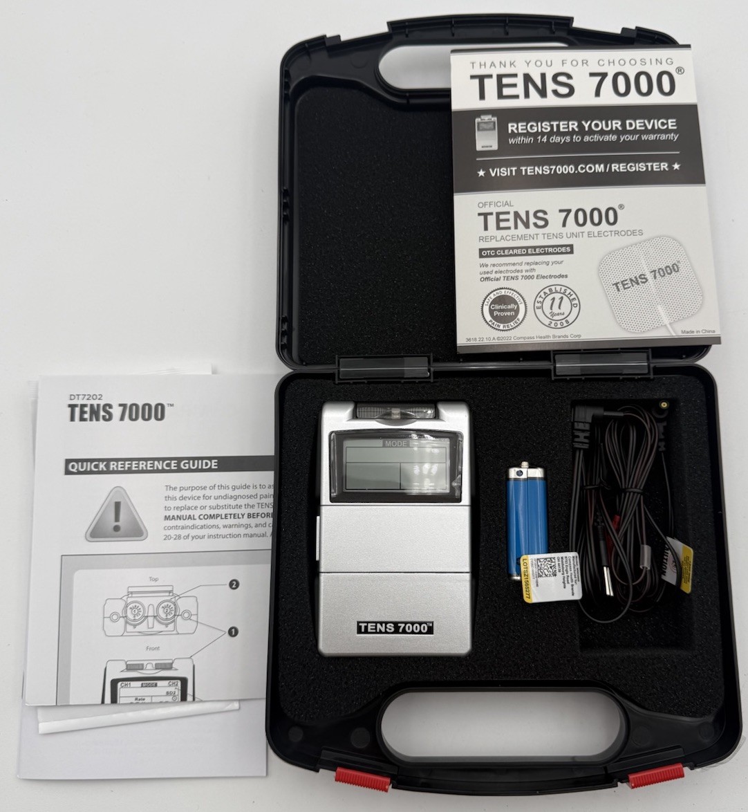 Roscoe TENS 7000 Digital Pain Management Unit OTC Muscle Stimulator
