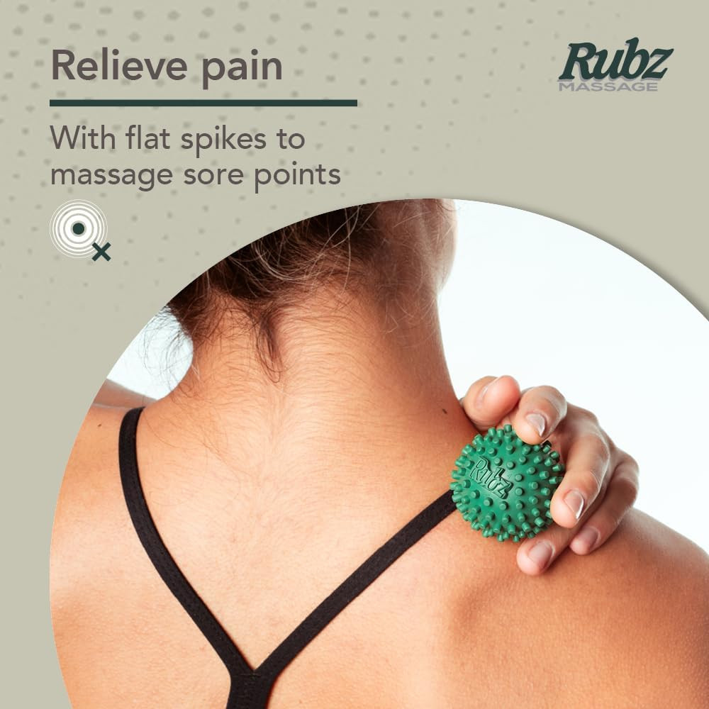 Foot Rubz Hand & Back Massage Ball – Relieve Pain from Plantar Fasciitis, Tight