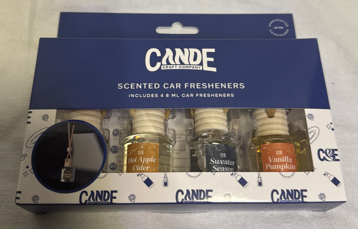 CANDE CRAFT COMPANY SCENTED CAR FRESHENER FALL EDITION