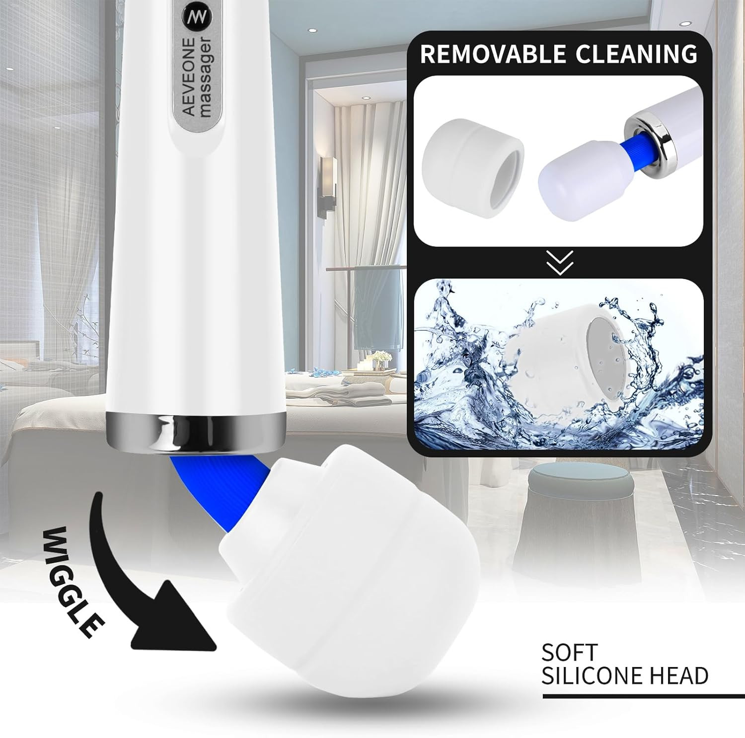 AEVEONE Wired Powerful Handheld Wand Massager, Strong Personal Vibration Massage