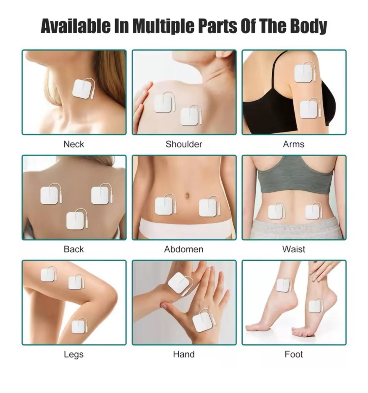 3 x Pairs Revitive Compatible CIRCULATION BOOSTER ELECTRODE BODY PADS 4cm X 4cm