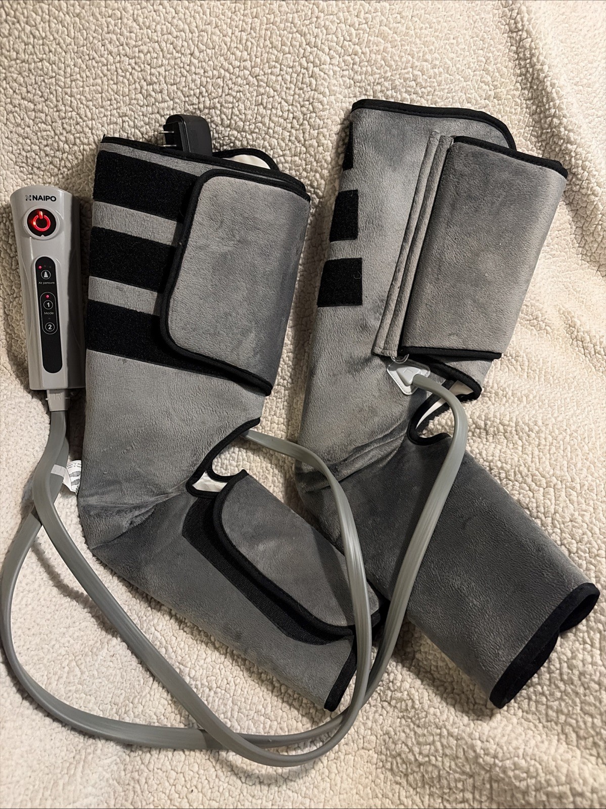 NAIPO MGF-701 Rechargeable Air Compression Boots – Used Slightly – Fully Tested