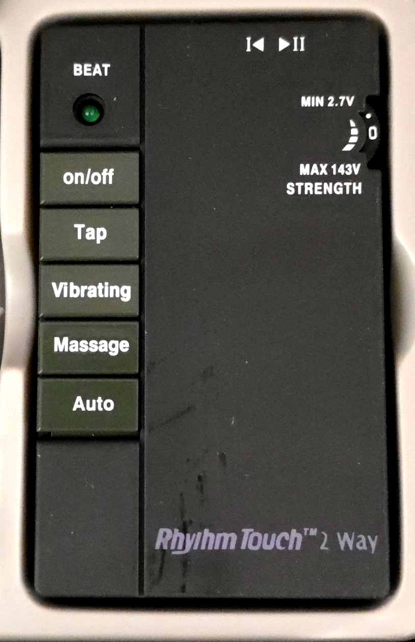 Rhythm Touch Electronic Massager ACCU-Pen ACCU-Roller Leather Case