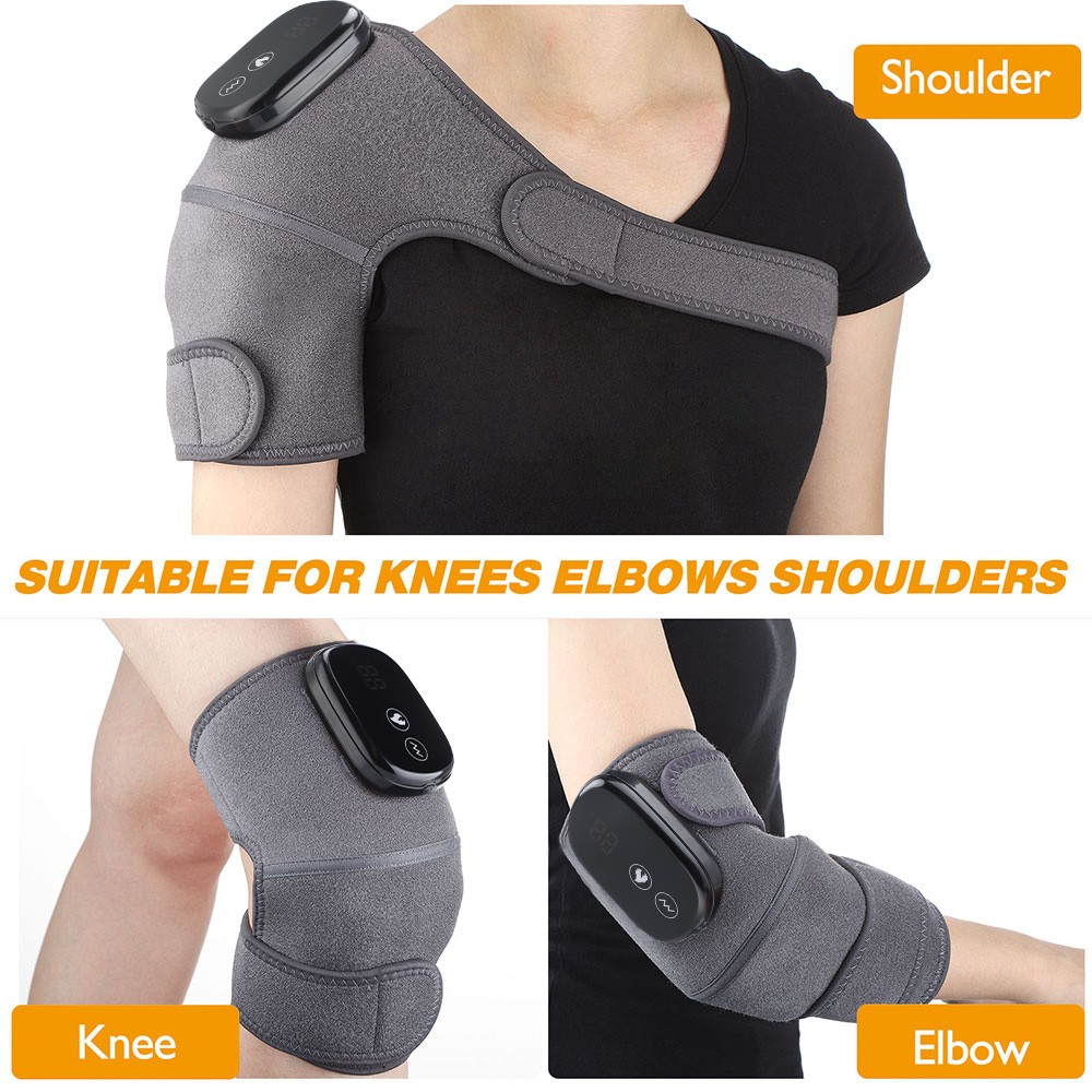 3in1 Cordless Heated Vibration Massager Knee, Shoulder, Elbow Joint Pain Relief