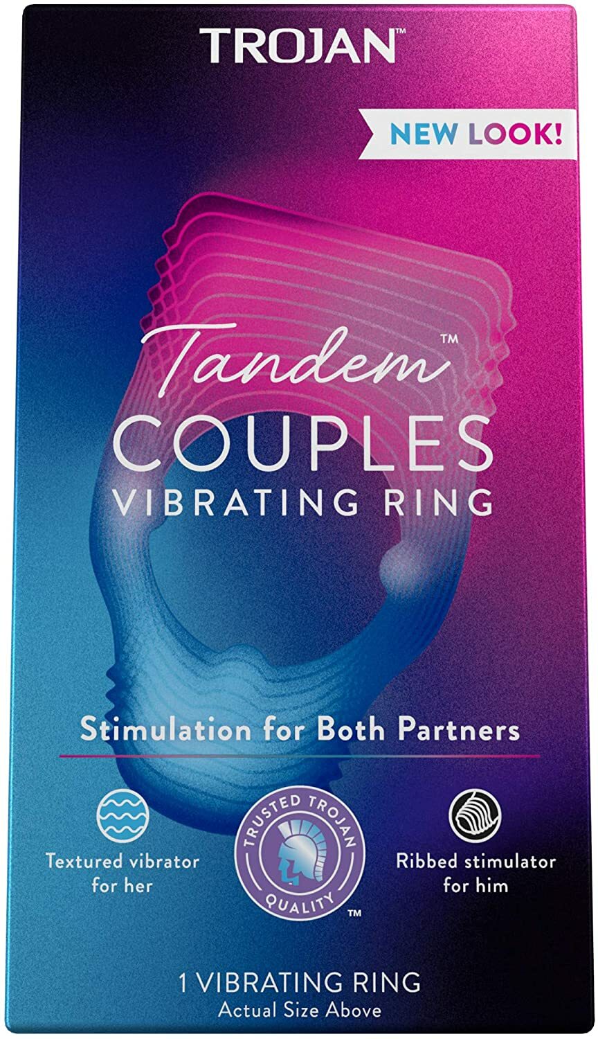 Trojan Tandem Intense personal Latex 1 Count ( Pack Of One)