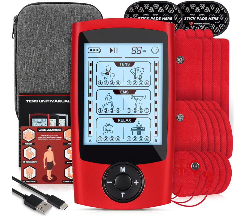 Electroestimulador TENS EMS para Alivio del Dolor y Masaje Muscular.Nuevo