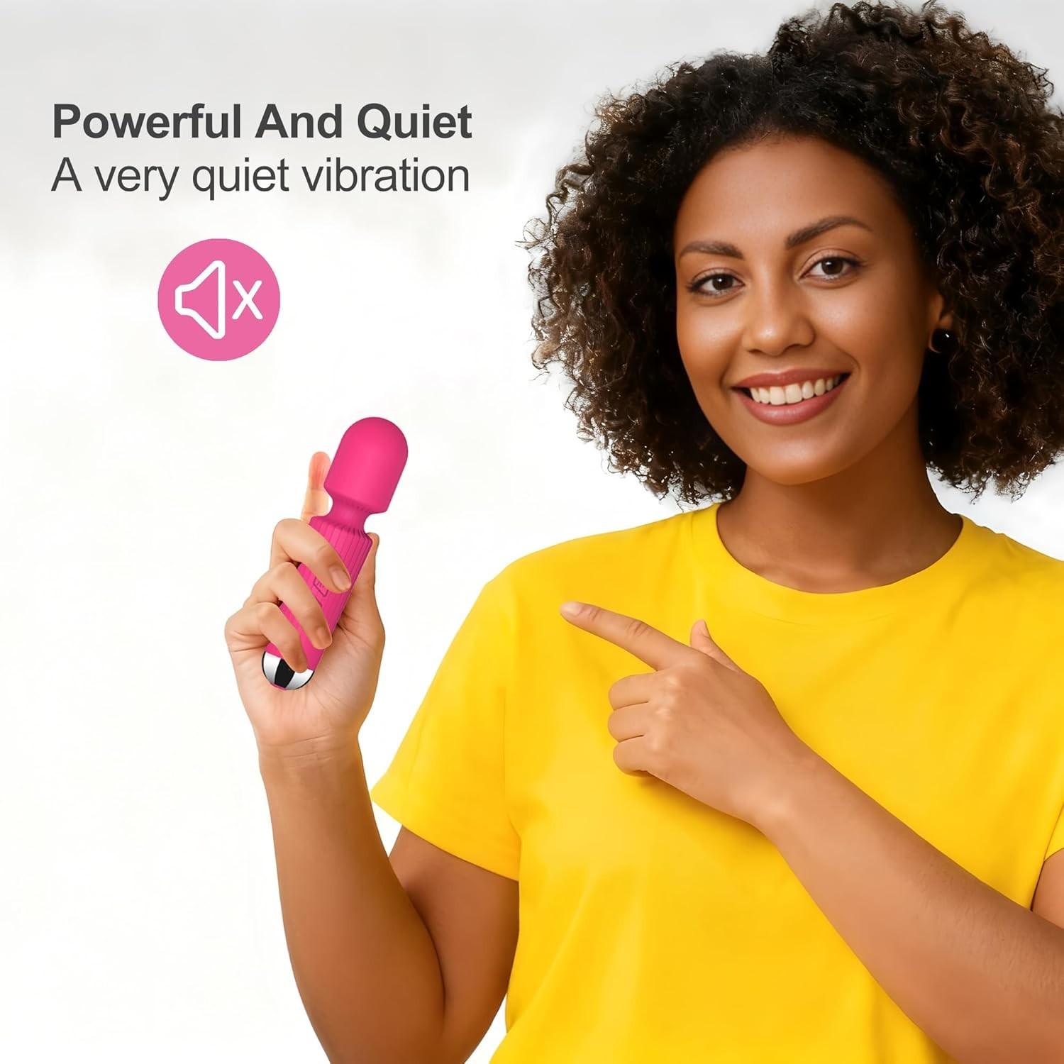 20 Modes 8 Speeds, Quiet Mini Vibration Massager for Deep Tissue