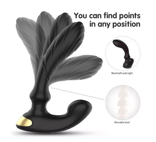 WATERPROOF POWERFUL 9 SPEED FLAPPING TAPPING MEN PROSTATE MASSAGER STIMULATOR