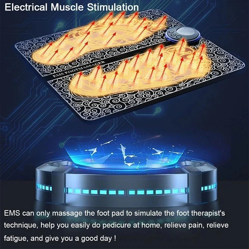 EMS Foot Massager Mat – Foot Stimulator Pad – Foldable Feet Massage Machine