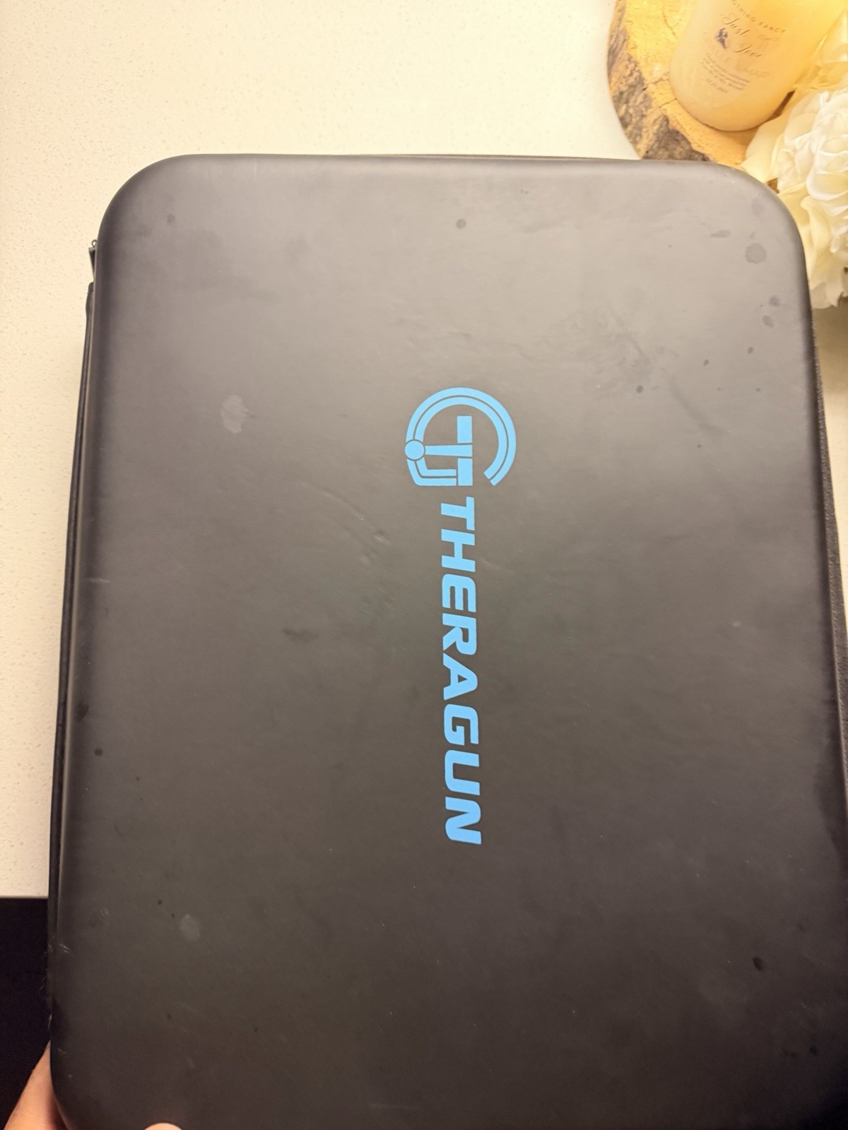 Theragun G2PRO Percussion Handheld Massage Gun Black/Blue Case Charger