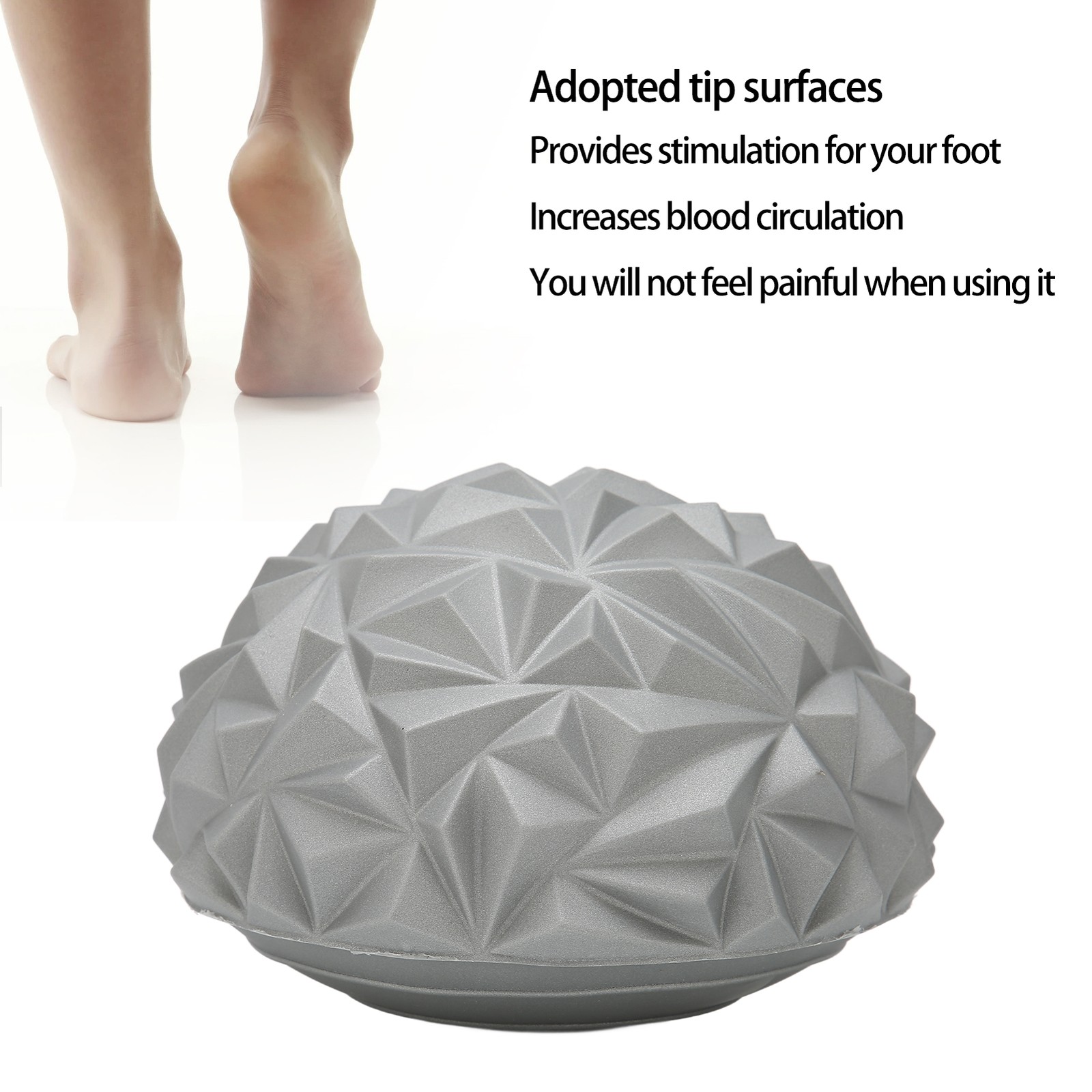 Foot Massage Half Ball Comfortable Pain Reliever For Home Use PVC 6.69in