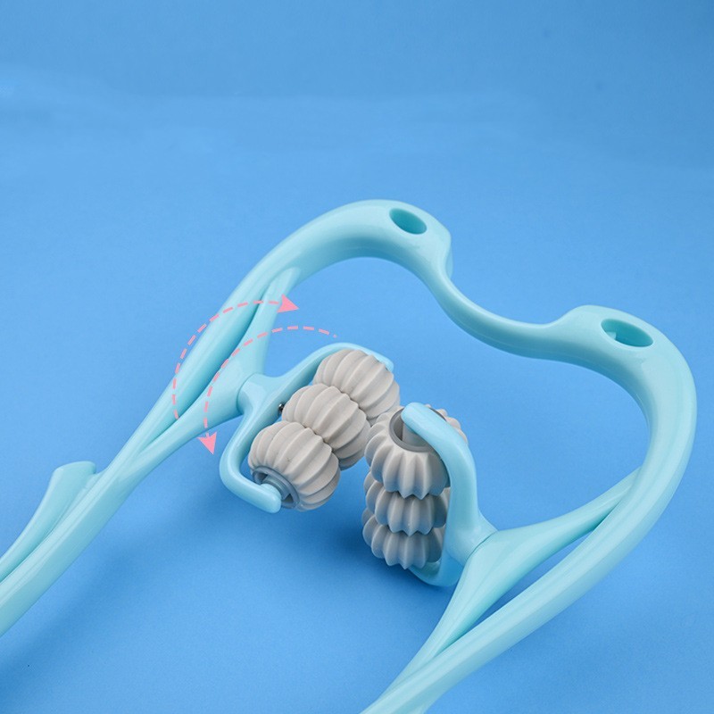 Multifunctional Manual Six-wheel Neck Massager Massage Relieve Roller Massage To