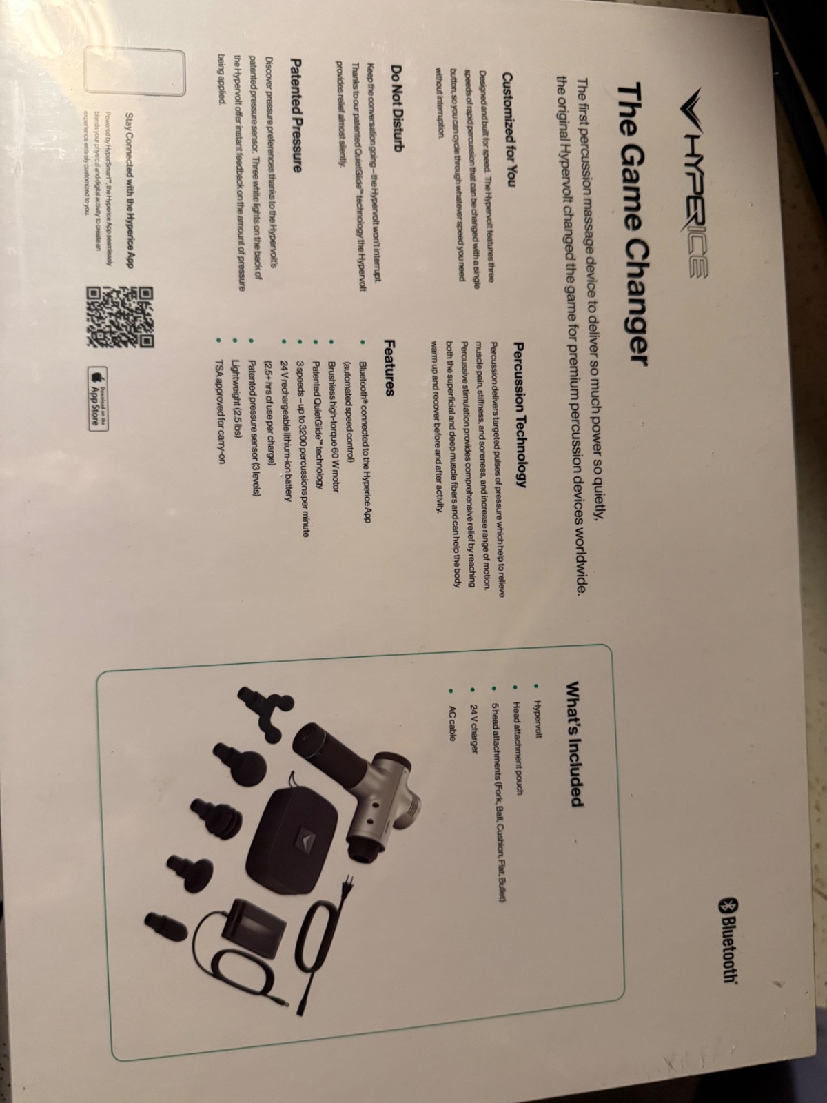 Hyperice Hypervolt Bluetooth Percussion Massage Device – Silver (53100 038-00)
