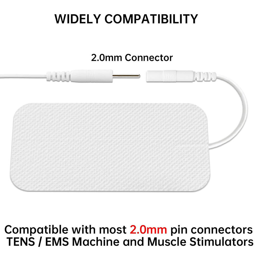 1/4x Tens Machine Electrode Pad Self-adhesive for Massagers Reusable Health Care