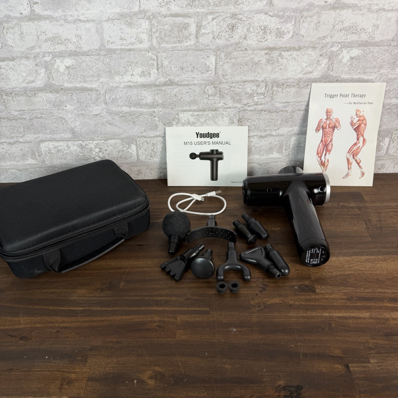 Youdgee M15 Massage Gun With 9 Attachments 5016