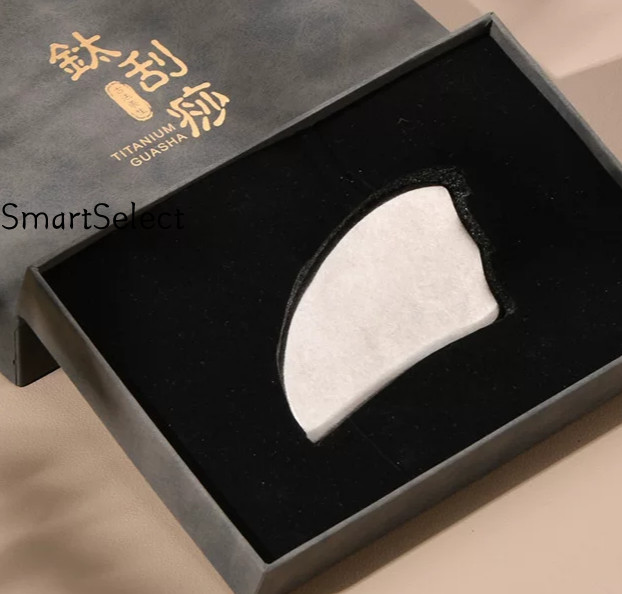 Pure Titanium Ice Flower Gua Sha Facial Lifting Massage Tool Anti-allergic Gift