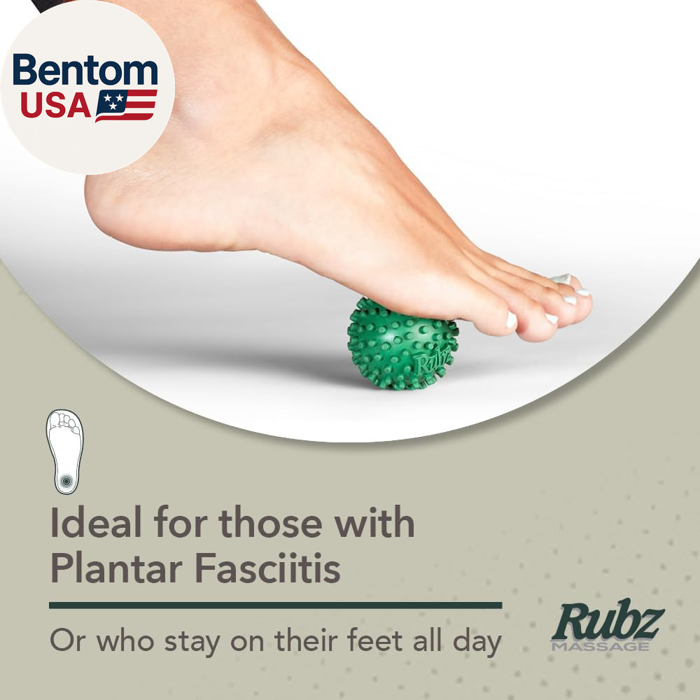 Foot Rubz Hand & Back Massage Ball – Relieve Pain from Plantar Fasciitis, Tight