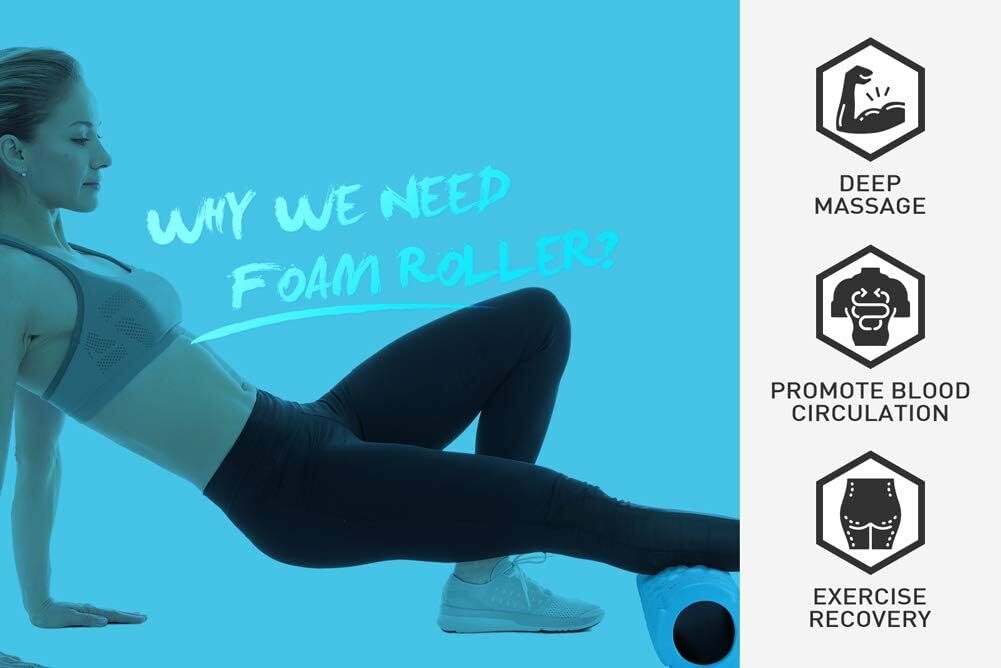 Doeplex Foam Roller Density Deep Tissue Massager Muscle Massage Recovery Tools