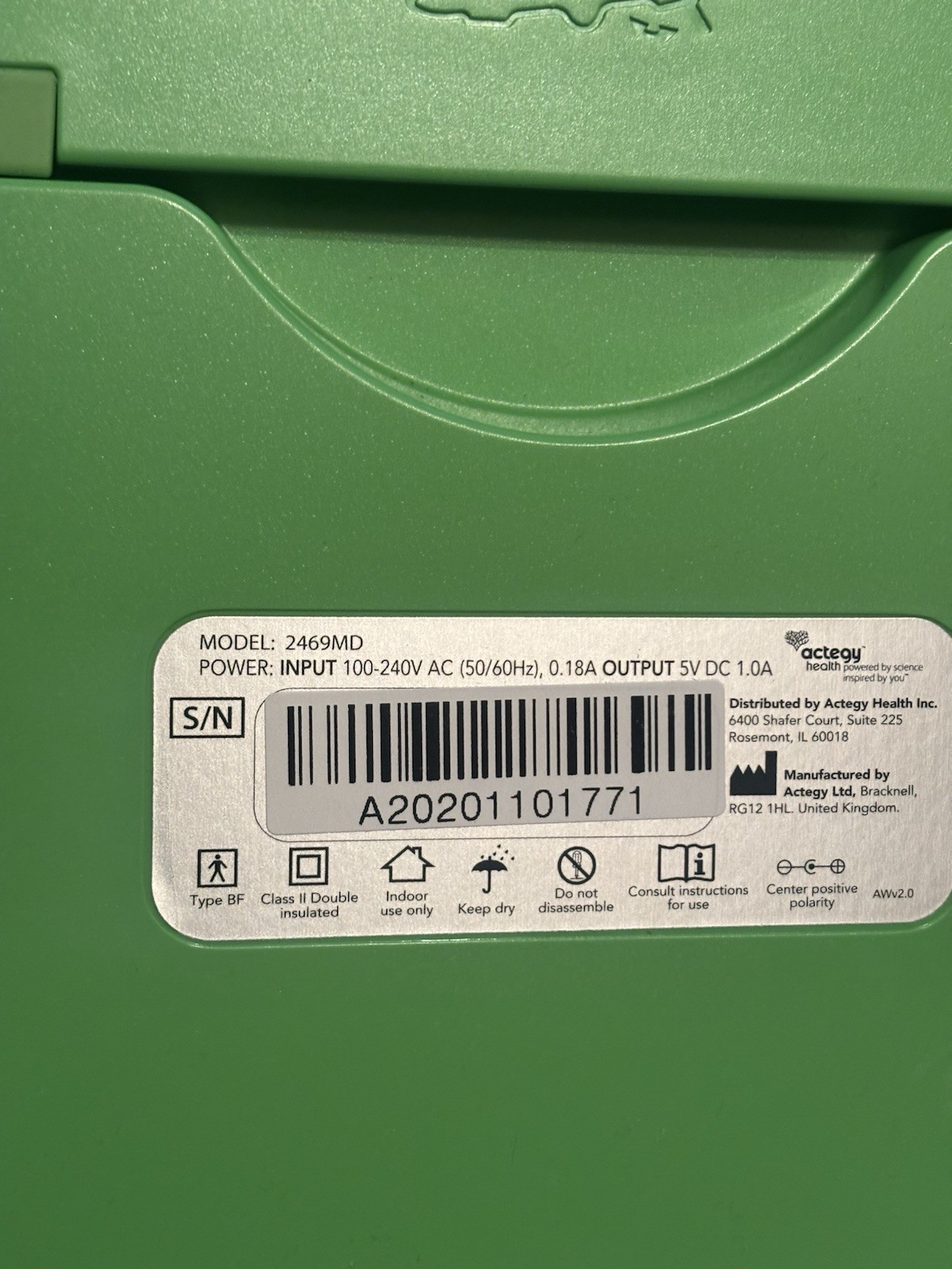 Revitive Medic Circulation Booster 2469MD Device No Power Adapter Read