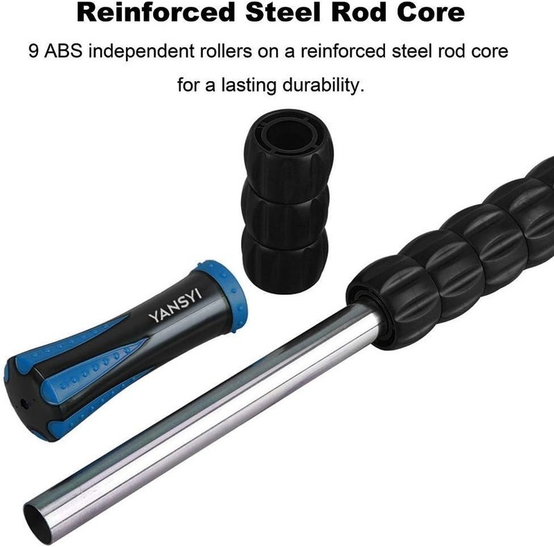 9 Roller Deep Tissue Massage Stick Muscle Roller for Athletes Leg Back Relief