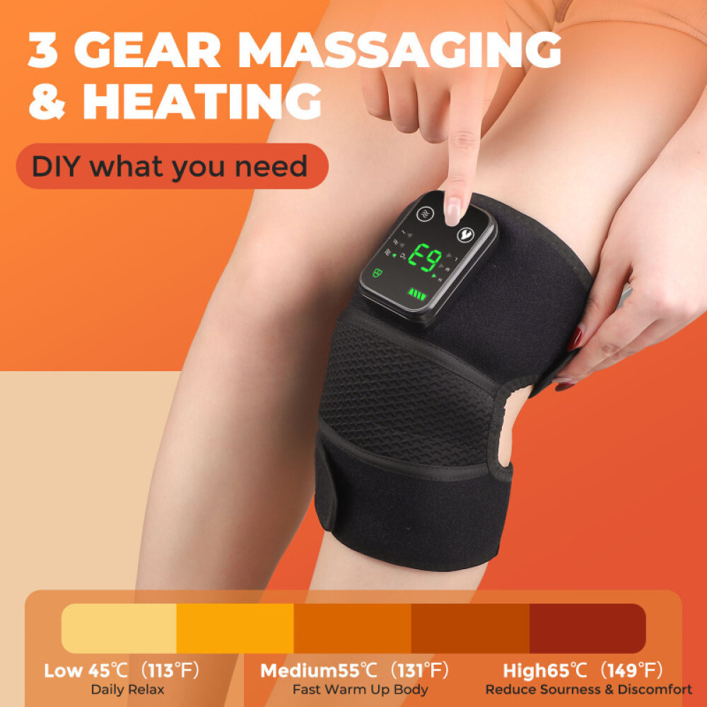 2PACK Electric Heated Vibration Knee Elbow Joint Pad Shoulder Wrap Brace Massage