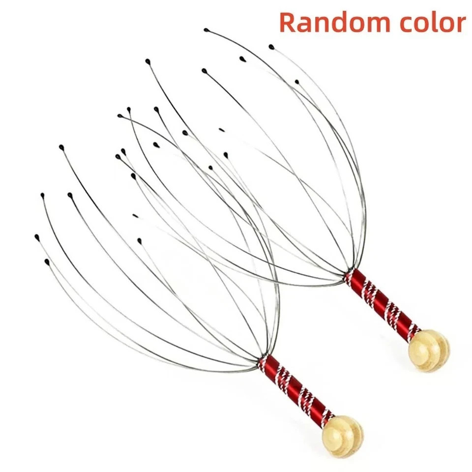 Head Massager Scratcher Neck Massage Scalp Relax Calm Stress Relief Octopus