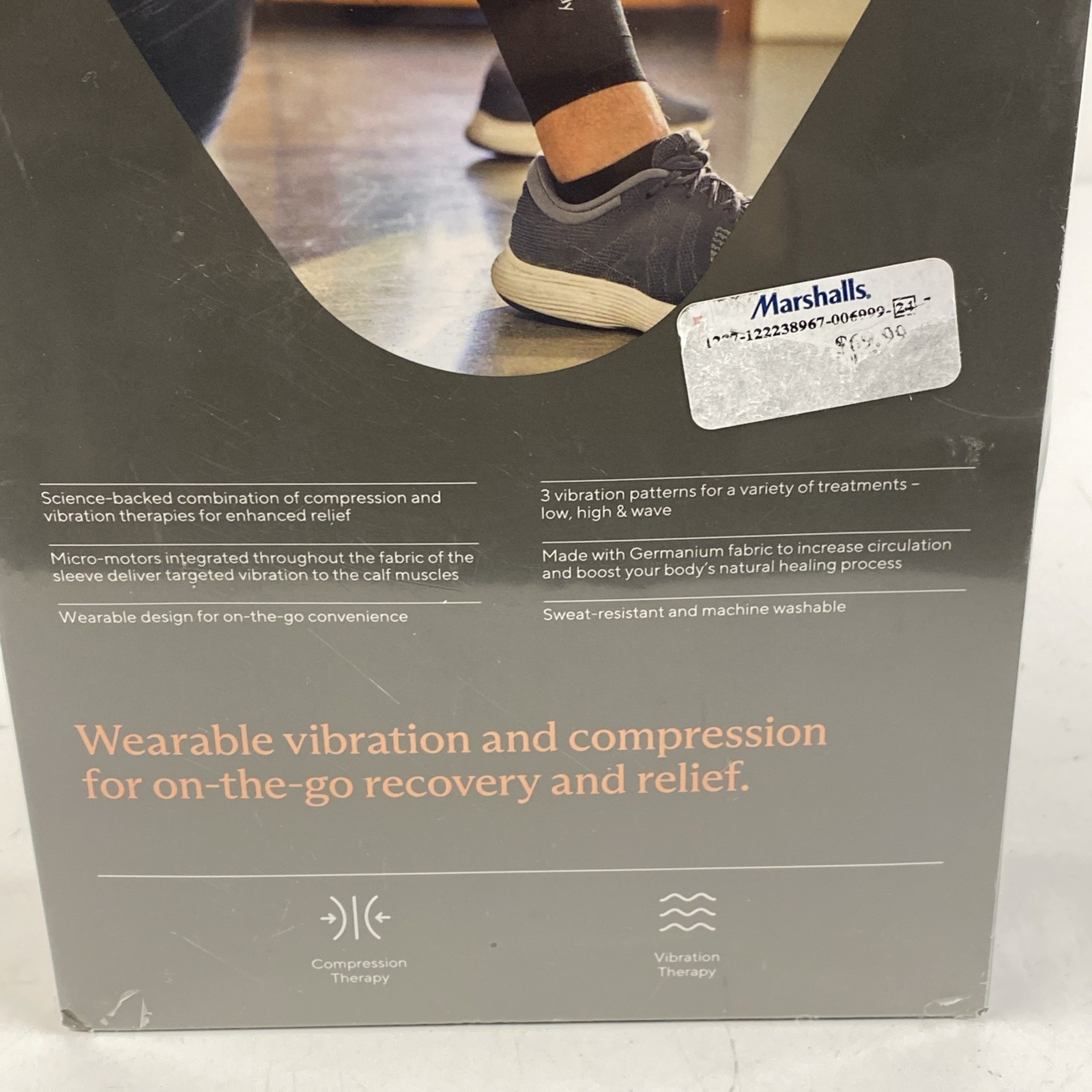 THERABODY Recovery Pulse Calf SMALL Vibrating Compression Sleeve SEALED