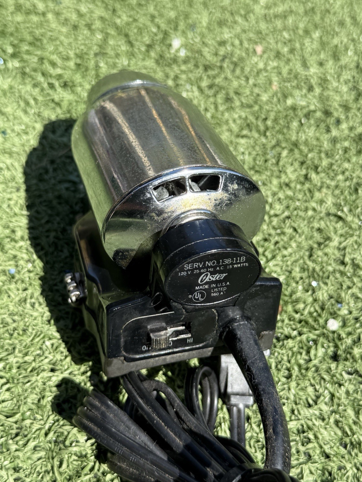 Vintage Oster Imperial Handheld Massager Model 560A 2-Speed Works Great