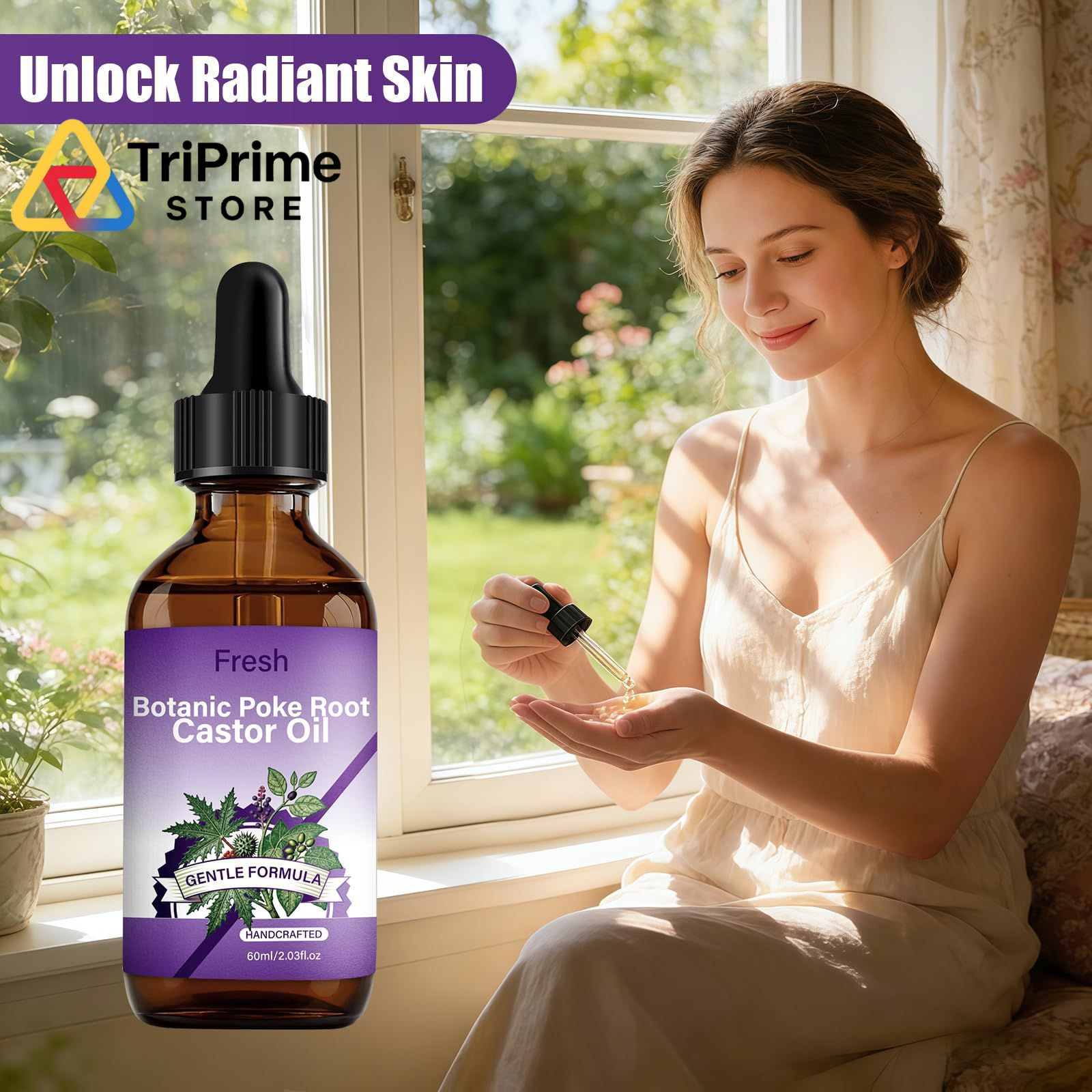 Poke Root & Castor Oil – Natural Herbal Massage 2.03 Fl Oz (Pack of 1)