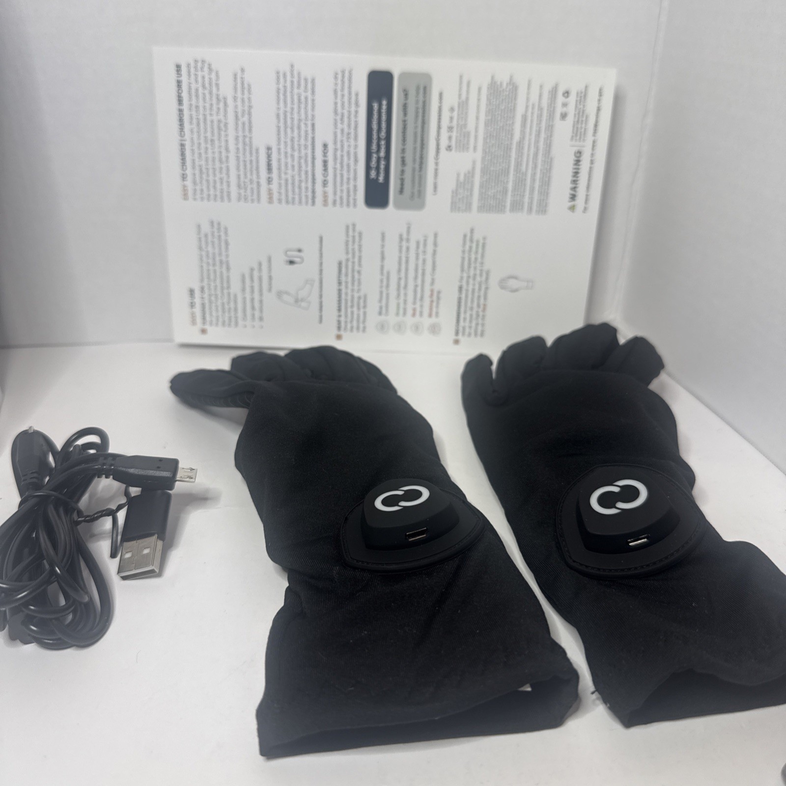 CopperVibe Vibration & Heat Gloves – Heated Hand Massage One Size Unisex