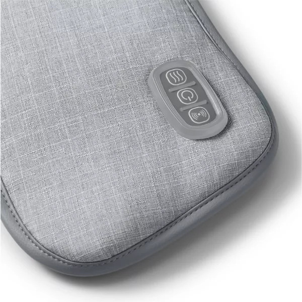 SHARPER IMAGE HEATED NECK SHOULDER MASSAGER WRAP ELECTRIC POLYESTER – GRAY
