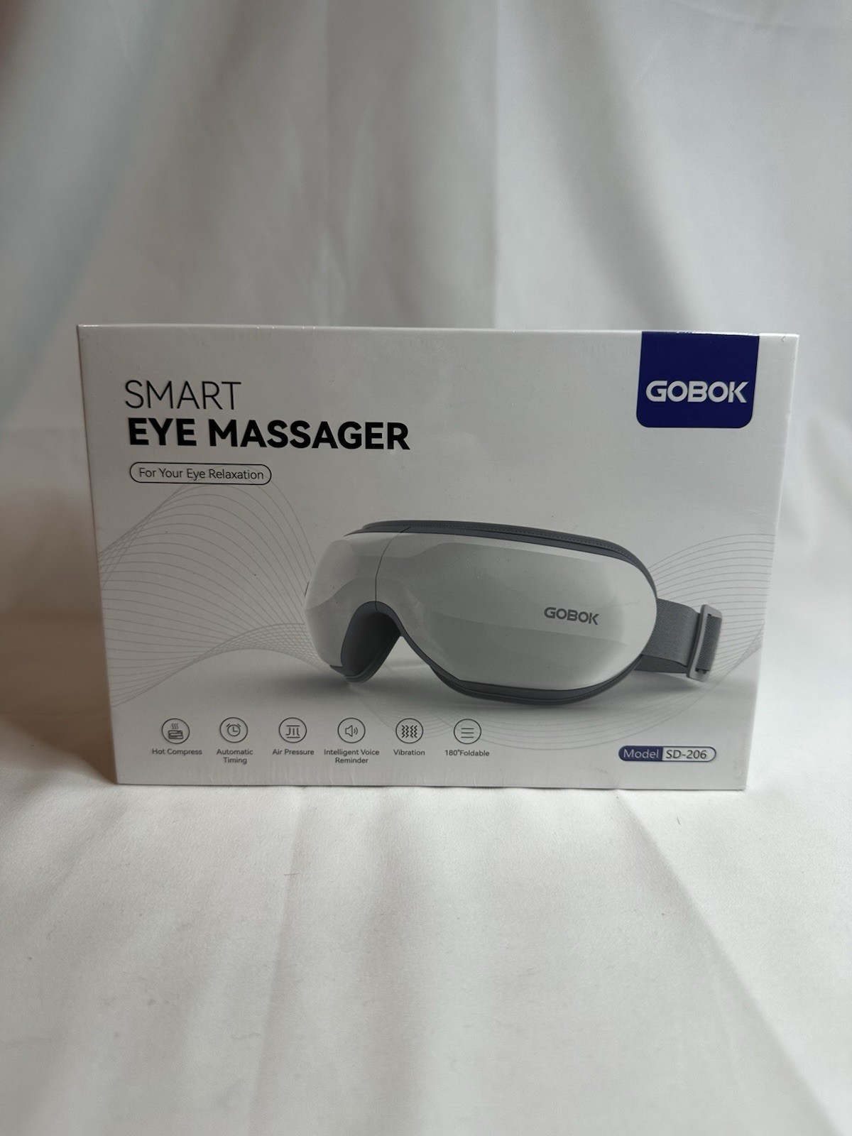GOBOK SD-206 Electric Eye Massager Hot Compress Vibration FDA CE USB