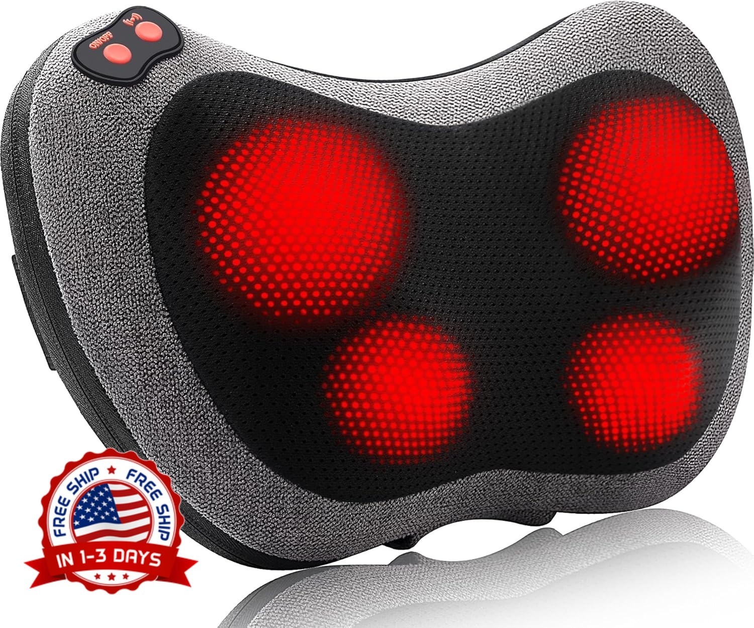 Masajeador de espalda Shiatsu con calor – Masaje de tejido profundo para cuello