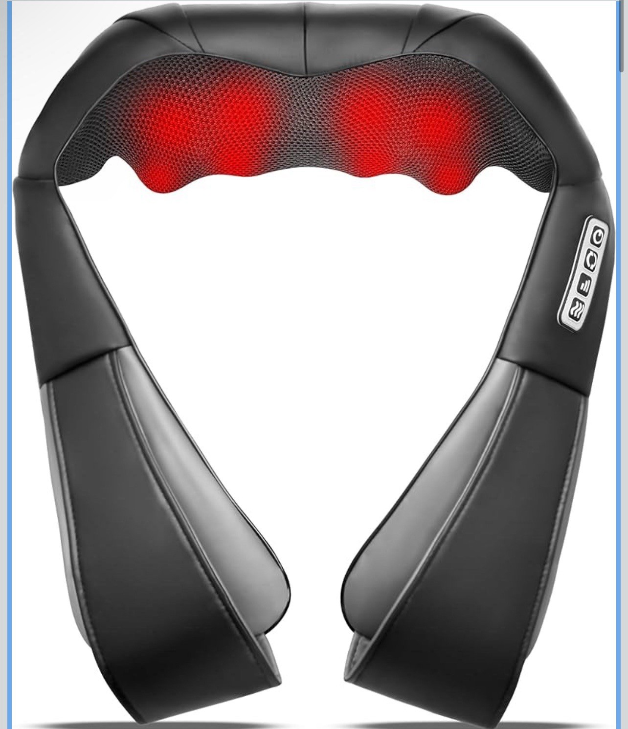 Shiatsu Neck and Back Massager with Heat,Electric Deep Tissue Kneading Neck and