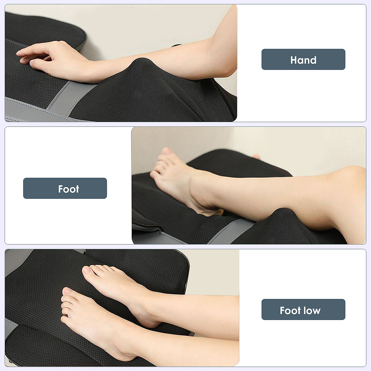 Back Massage Home Office Heated Neck Body Massager Chair Cushion For Seat Car
