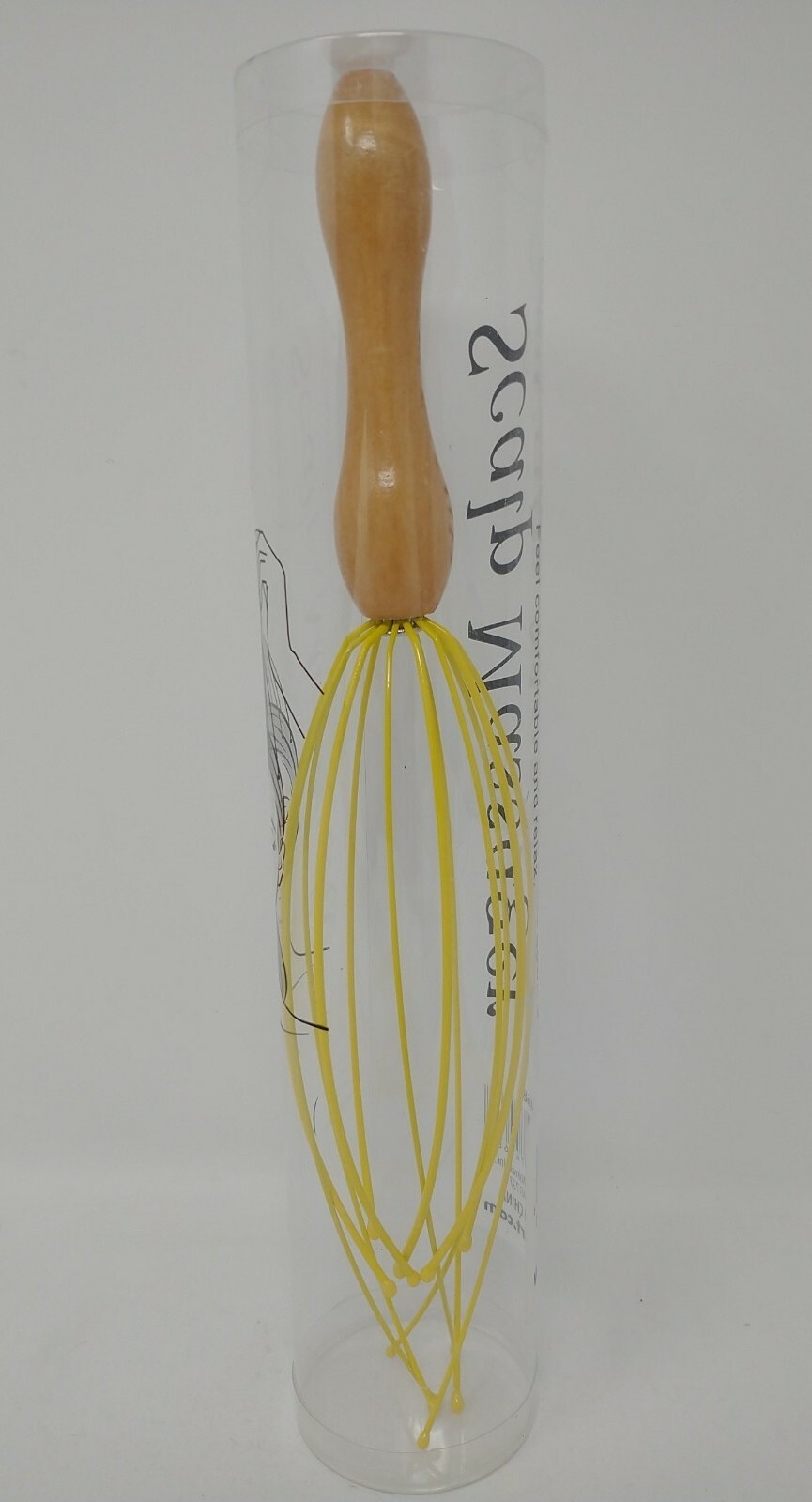 Yellow Scalp Massager, Stress Relief Octopus Massager Head Neck Relax Free Ship