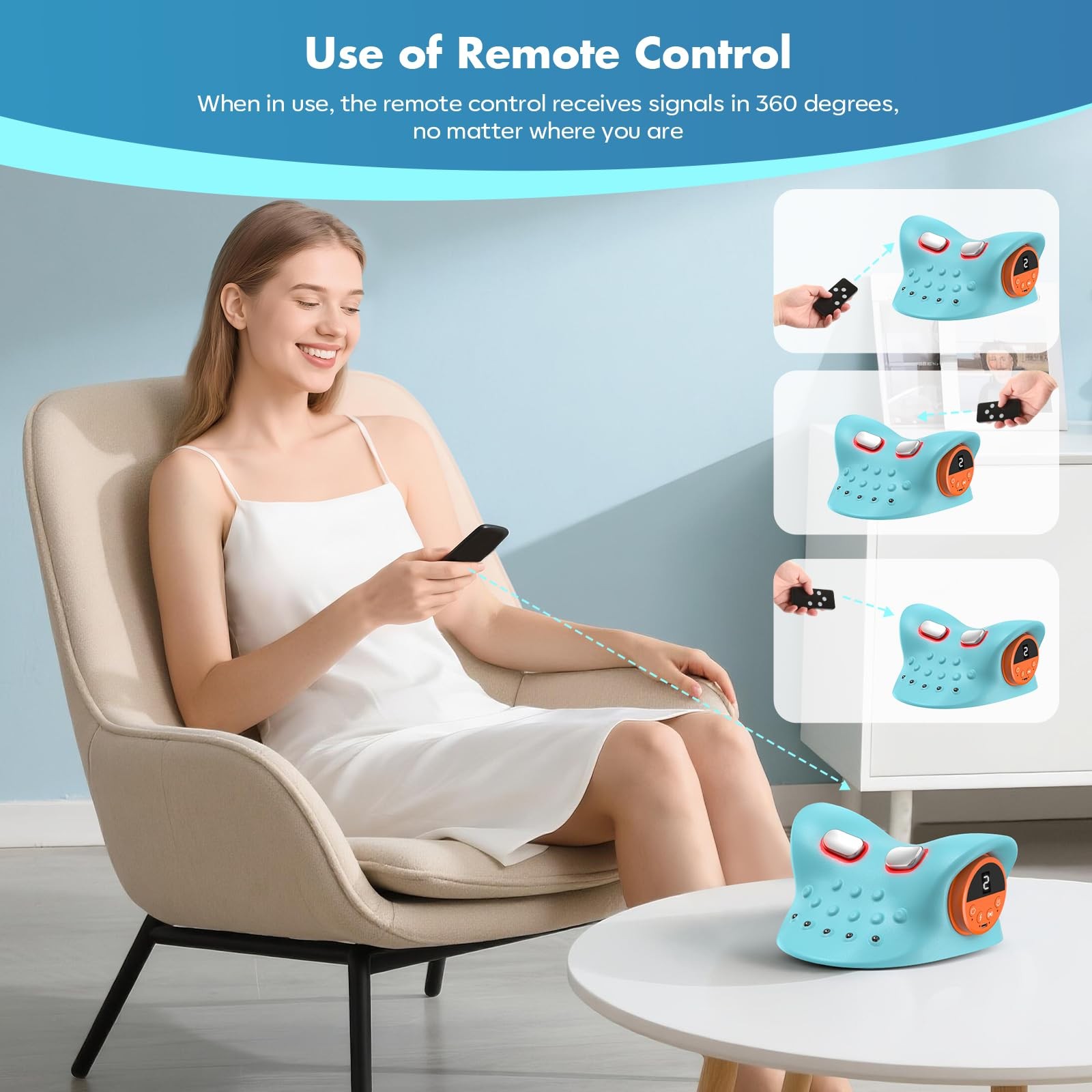 2026 Neck Massager 4in1 with Deep Tissue 3D Kneading & Soothing Heat