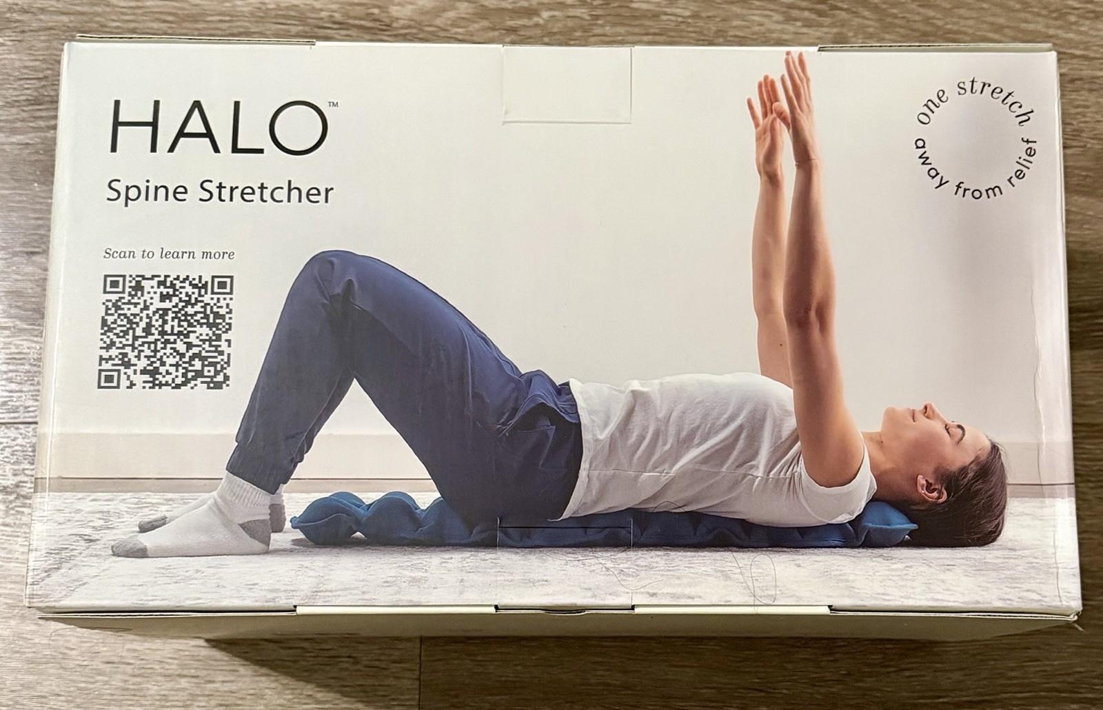 HALO Spine Stretcher for Back Pain Relief Blue Acupressure Stretching 239806 NEW