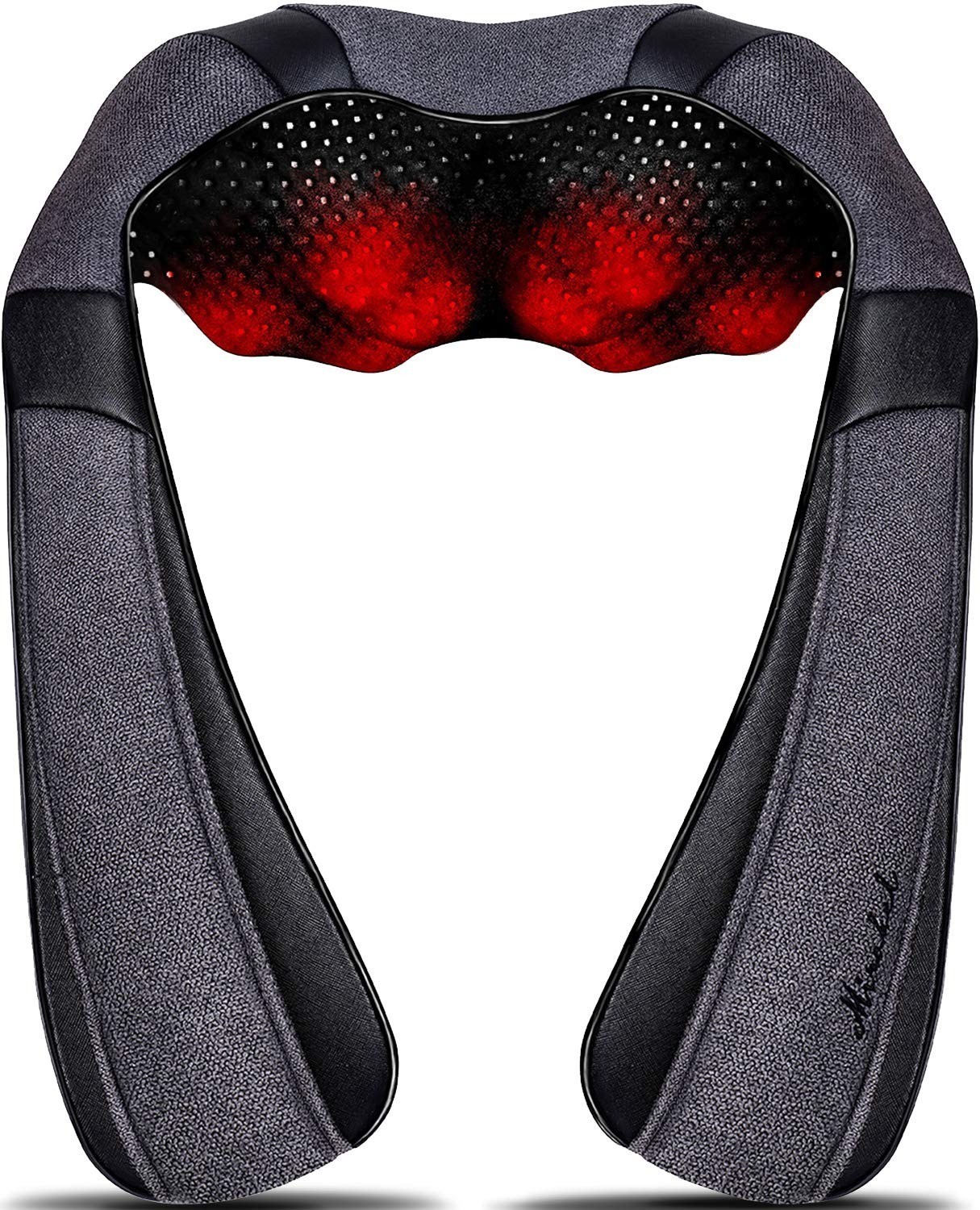 Mirakel Shiatsu Neck Back Massager with Heat for Pain Relief