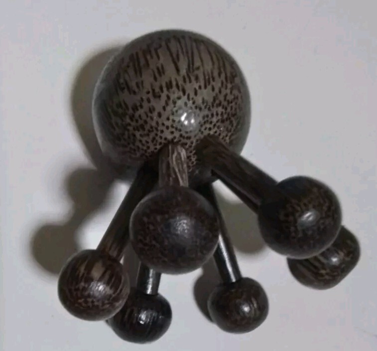 Sugar Palm Wood Back Traditional Massage Spider Full Body Reflexology Thailand 2