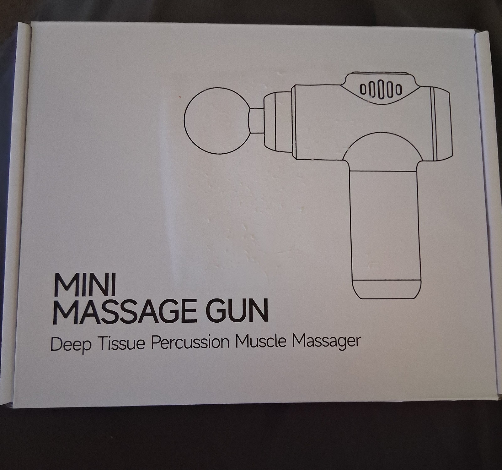 Mini Massage Gun Deep Tissue Percussion, LCD, 4 Heads High Speeds