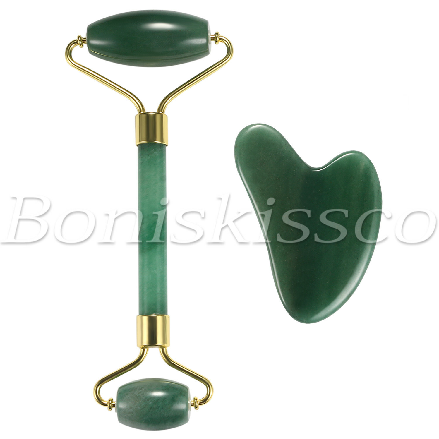 Natural Jade Guasha Facial Massage Jade Roller Face Body Massager Beauty Tools
