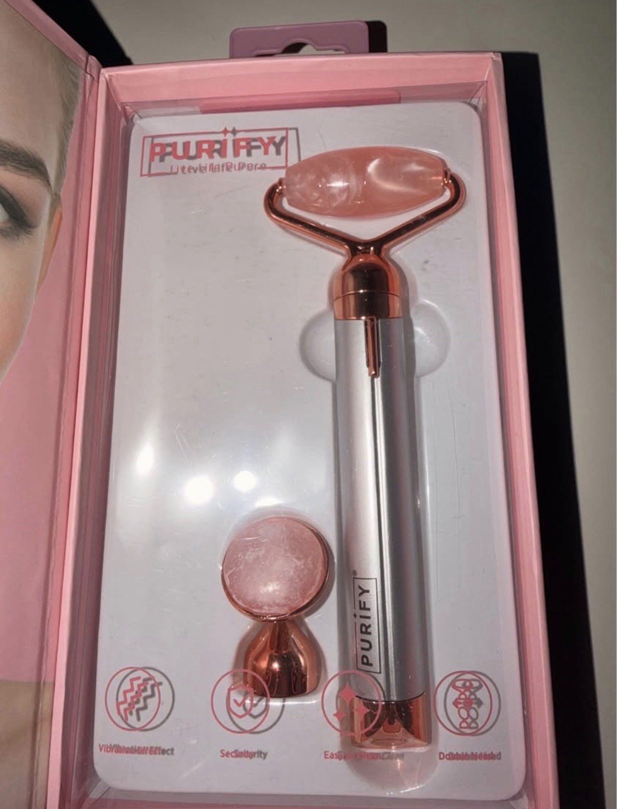 Purify Vibrating Facial Roller & Eye Massager + 3-in-1 Ultrasonic Set