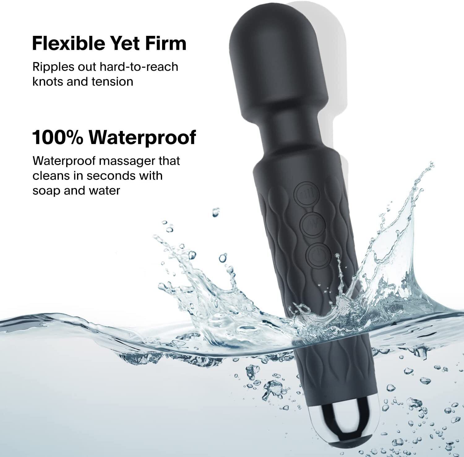 Handheld Massager Vibrator 3 colors Rechargeable 20 Speed Wand Massage Vibrating