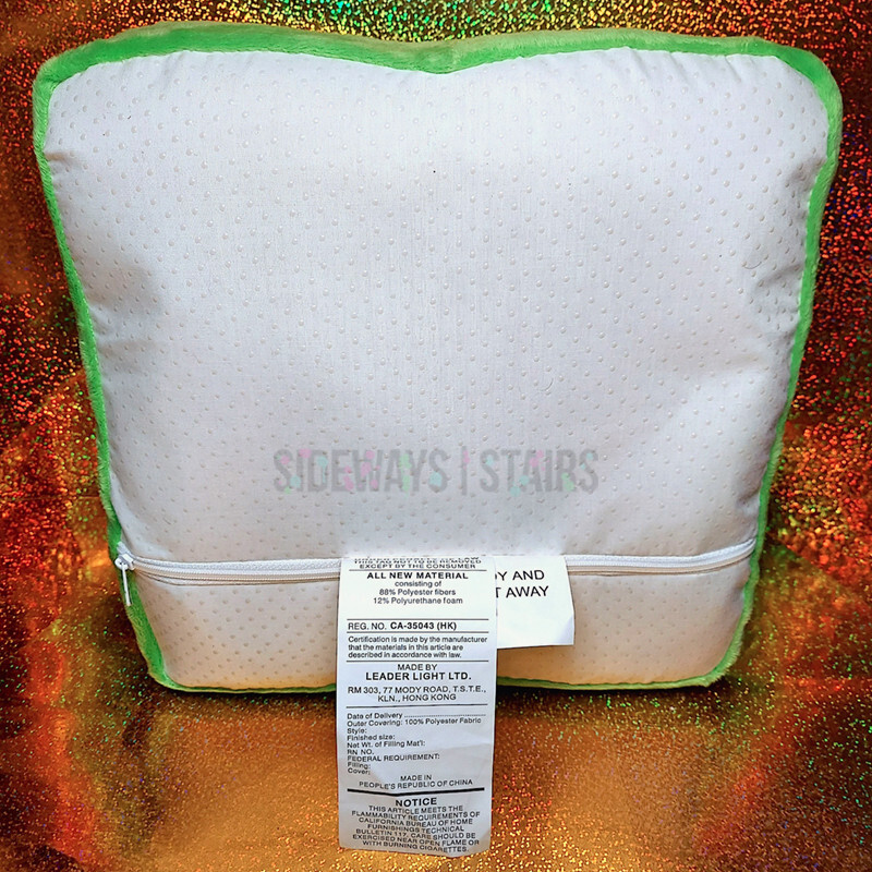 FROG PLUSH FOOT MASSAGER CUSHION green toad Limited Light vintage Wal-Mart RARE