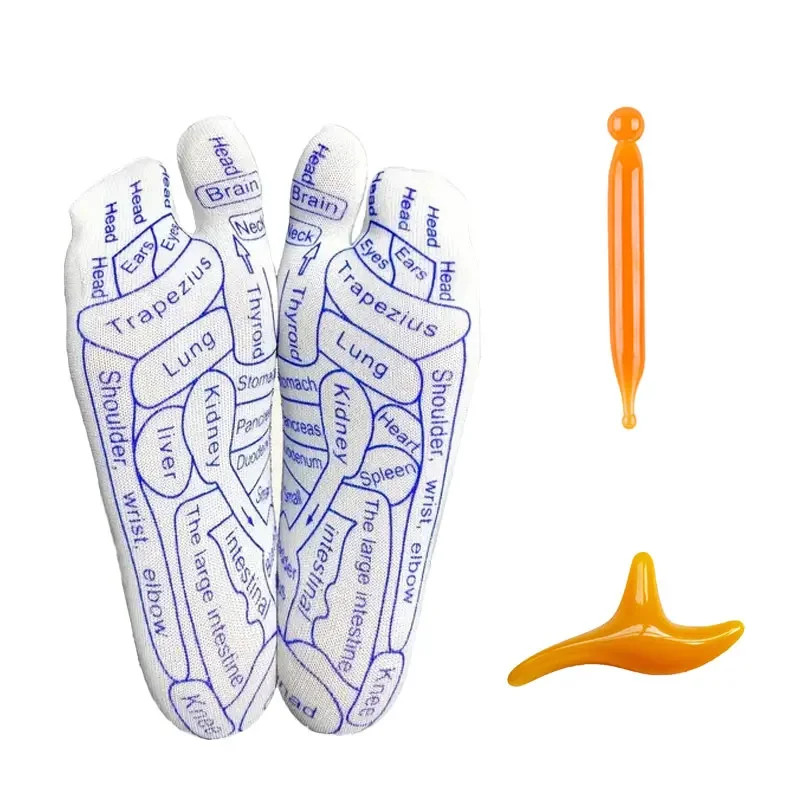 Acupressure Foot Massage Socks Reflexology Pressure Point Foot Care Tool